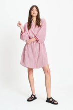 Load image into Gallery viewer, Dress-Seersucker Red White