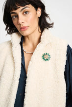 Load image into Gallery viewer, Gilet-Teddy Love Ecru