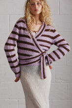 Load image into Gallery viewer, Rose Ballet Wrap Cardi-Purple