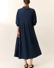 Load image into Gallery viewer, Roca Pleated Dress-Black Iris