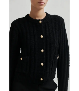 Karolina Knit Cardigan-Black