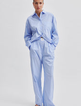 Load image into Gallery viewer, Amale Trousers-Light Blue Stripe