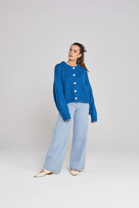 Cleo Cardigan-Cobalt