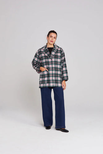 Tillie Coat-Emerald Blush