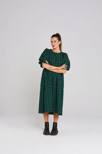 Lea dress-Petal Plaid