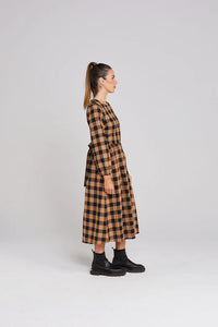 Pippo Dress-Cocoa Check