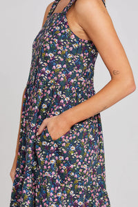 Ziggy Zag Dress-Midnight Garden