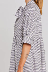 Nightfall Dress-Midnight Checkers