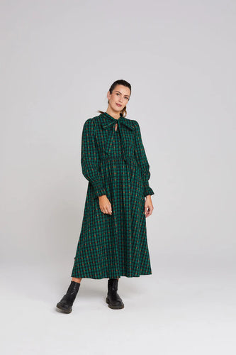 Joyful Dress-Petal Plaid