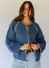 Load image into Gallery viewer, Heidelburg Cardigan-Pacific Blue