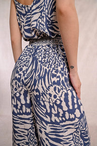 Wide Leg Pants-Denim Blue Maggy