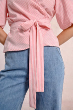 Load image into Gallery viewer, Wrap Top-Pink