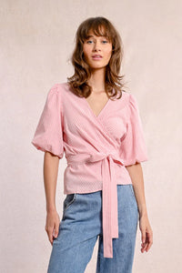Wrap Top-Pink