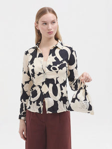 Lucky Charms Print Shirt-Navy