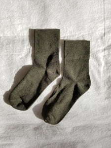 Sneaker Socks-Olive