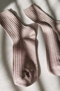 Her Socks-Lurex Rose Glitter