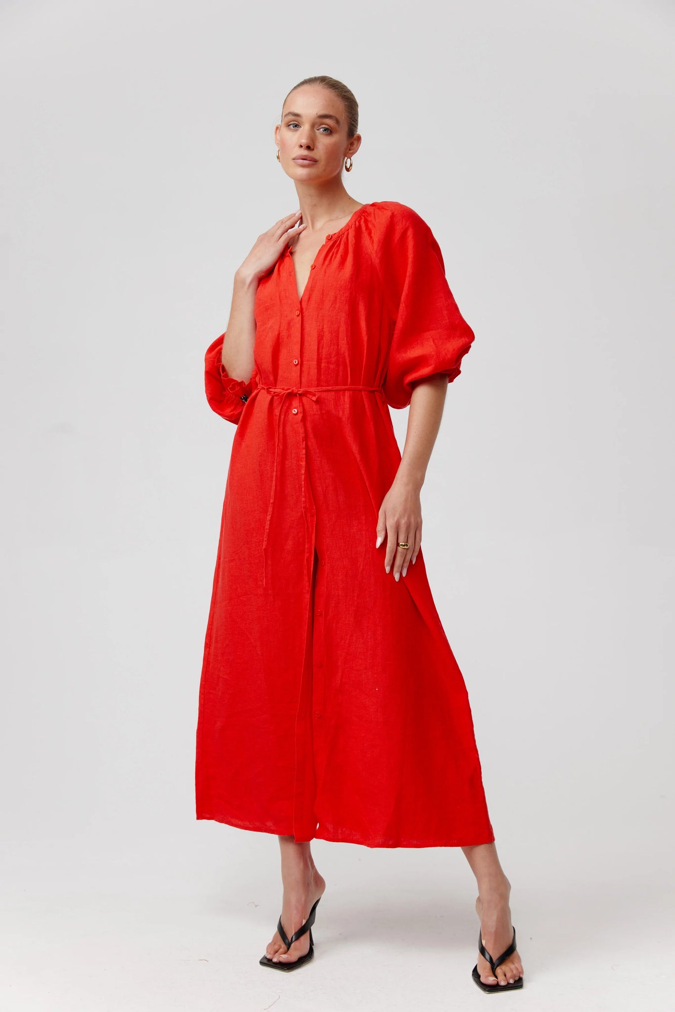 Coco Dress-Ruby Red – Truly Boutique Gisborne