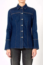 Load image into Gallery viewer, Muse Jacket-Rinse Denim