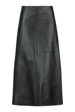 Load image into Gallery viewer, Ena Leather Skirt-Black