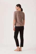 Load image into Gallery viewer, Linen Knit Tee-Mocha