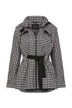 Load image into Gallery viewer, Bonn Raincoat-Houndstooth Print