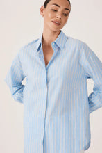 Load image into Gallery viewer, Artist Shirt-Pale Blue Stripe