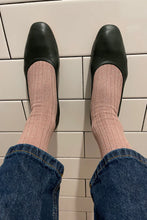 Load image into Gallery viewer, Her Socks-Lurex Rose Glitter