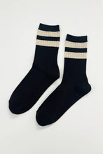 Load image into Gallery viewer, Her Varsity Socks-Black