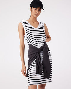 Charlotte Dress-Black Rock Stripe