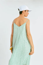 Load image into Gallery viewer, Pleated Green Dress-Light Green pop Vasa