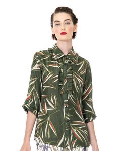 Oleander Austin Shirt-Original Print-Silk/Cotton