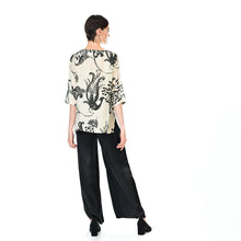 Load image into Gallery viewer, Lyrebird Tee Top-Black on Natural