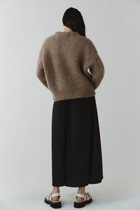 Moss Skirt-Black 100% Tencel