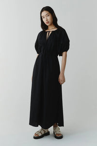 Uma Dress-Black Cotton