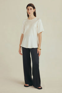 Norton Tee-Ivory 100% Silk