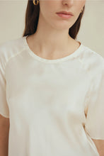 Load image into Gallery viewer, Norton Tee-Ivory 100% Silk