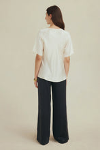 Load image into Gallery viewer, Norton Tee-Ivory 100% Silk