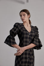 Load image into Gallery viewer, Kahlo Dress-Olive Plaid