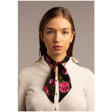 Load image into Gallery viewer, Peonies Silk Ribbon Scarf