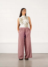 Load image into Gallery viewer, Beachy Pant-Pink + Brown Gingham