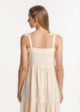 Load image into Gallery viewer, Tie Up Ziggy Dress-French Vanilla