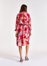 Load image into Gallery viewer, Berries Oversized Shirt Dress-Light Pink/Red/Purple