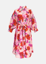 Load image into Gallery viewer, Berries Oversized Shirt Dress-Light Pink/Red/Purple