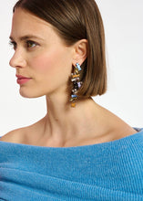 Load image into Gallery viewer, Cortuni Earrings-Long Multicolour Rhinestone Earrings