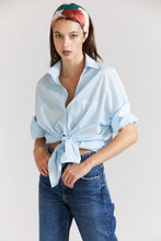 Load image into Gallery viewer, Oversized Boyfriend Shirt-Ice Blue