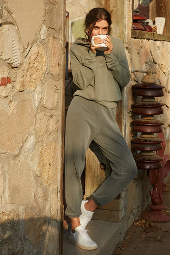Stevie Sweatpant-Uniform Green